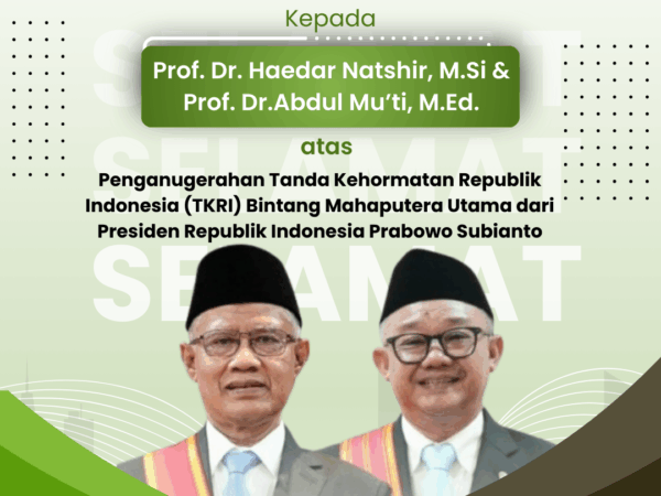 Ucapan Selamat atas Penganugerahan Tanda Kehormatan Republik Indonesia (TKRI) Bintang Mahaputera Utama dari Presiden Republik Indonesia Prabowo Subianto